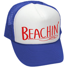 Load image into Gallery viewer, BEACHIN&#39; - summer hawaii beach party vacay - Adult Trucker Cap Hat - Five Panel Retro Style TRUCKER Cap
