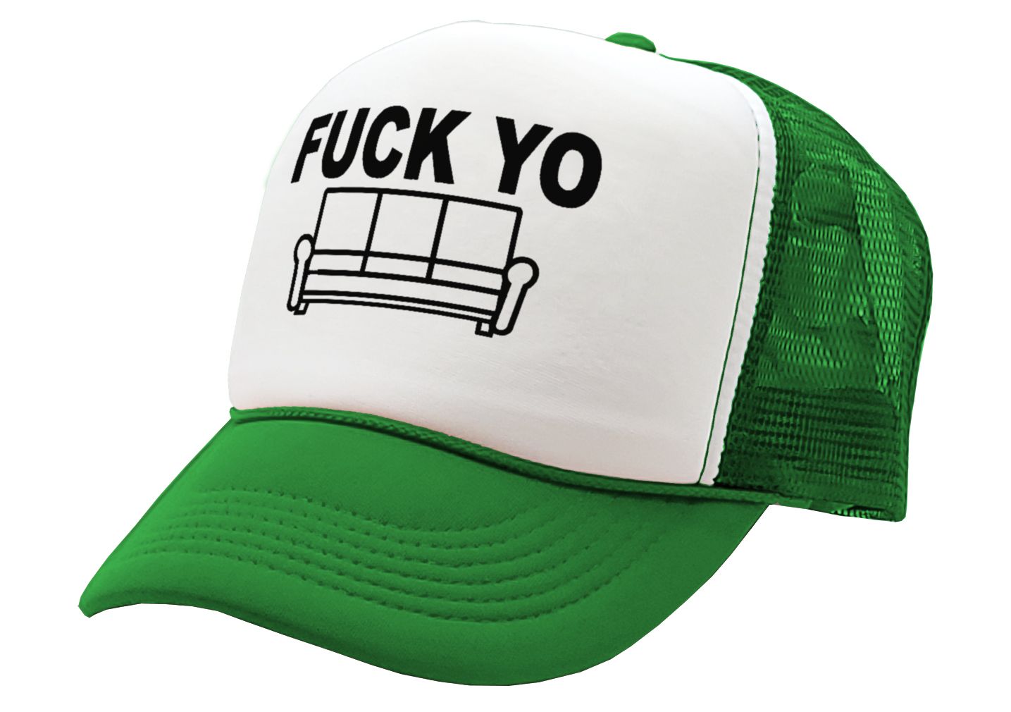 F___ YO COUCH - chappelle james show your - Vintage Retro Style Trucker Cap Hat - Five Panel Retro Style TRUCKER Cap