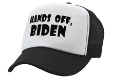 Load image into Gallery viewer, Hands Off Biden - Five Panel Retro Style TRUCKER Cap
