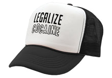 Load image into Gallery viewer, Legalize Cocaine - Vintage Retro Style Trucker Cap Hat - Five Panel Retro Style TRUCKER Cap
