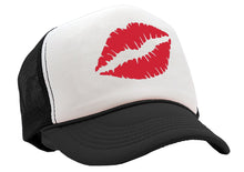 Load image into Gallery viewer, SEXY LIPS - kiss lipstick hot - Vintage Retro Style Trucker Cap Hat - Five Panel Retro Style TRUCKER Cap
