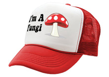 Load image into Gallery viewer, I&#39;M A FUNGI - funny parody joke gag - Vintage Retro Style Trucker Cap Hat - Five Panel Retro Style TRUCKER Cap
