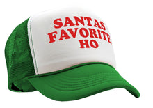 Load image into Gallery viewer, SANTAS FAVORITE HO - christmas claus funny - Vintage Retro Style Trucker Cap Hat - Five Panel Retro Style TRUCKER Cap
