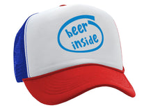 Load image into Gallery viewer, BEER INSIDE - parody college drinking - Trucker Hat
