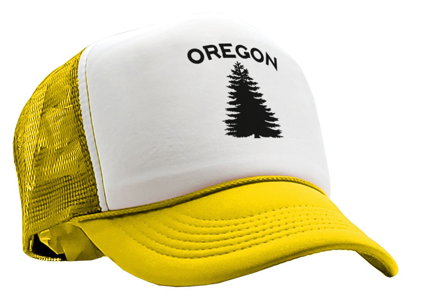 OREGON - us state salem portland beaver - Adult Trucker Cap Hat - Five Panel Retro Style TRUCKER Cap