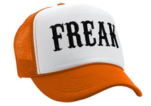 Load image into Gallery viewer, FREAK - sexy party college frat - Vintage Retro Style Trucker Cap Hat - Five Panel Retro Style TRUCKER Cap
