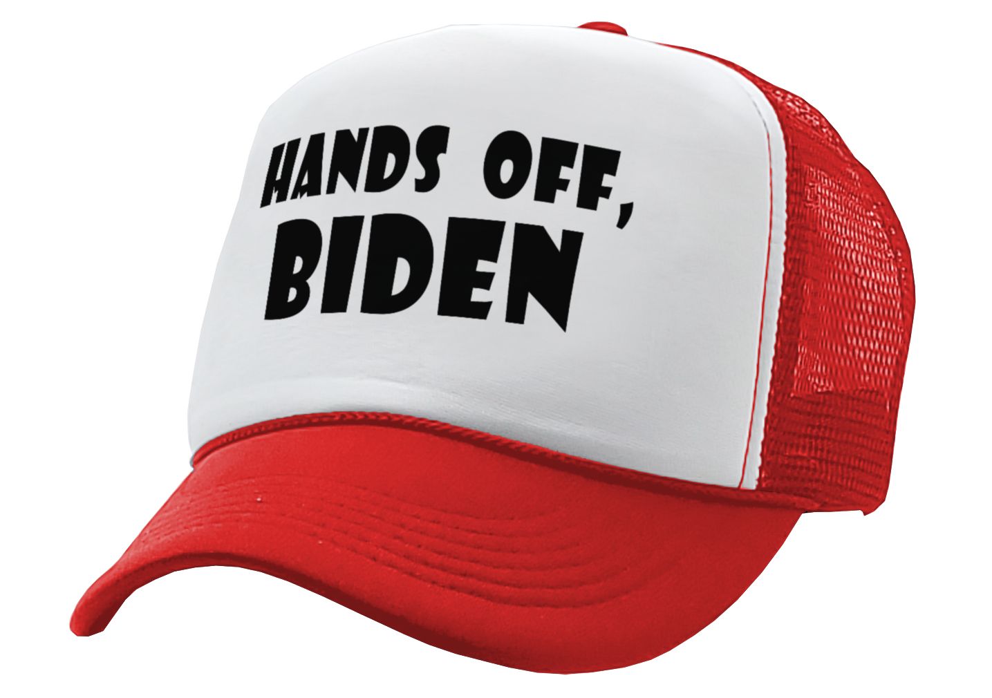 Hands Off Biden - Five Panel Retro Style TRUCKER Cap