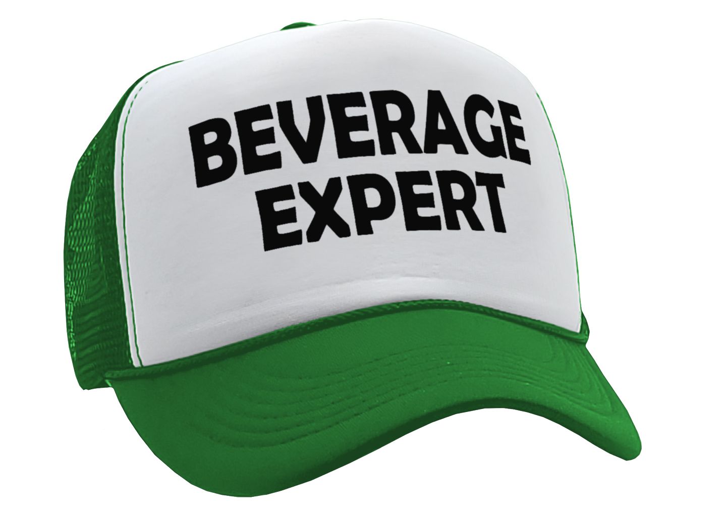 BEVERAGE EXPERT - beer wine liquor party - Vintage Retro Style Trucker Cap Hat - Five Panel Retro Style TRUCKER Cap