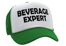 Load image into Gallery viewer, BEVERAGE EXPERT - beer wine liquor party - Vintage Retro Style Trucker Cap Hat - Five Panel Retro Style TRUCKER Cap
