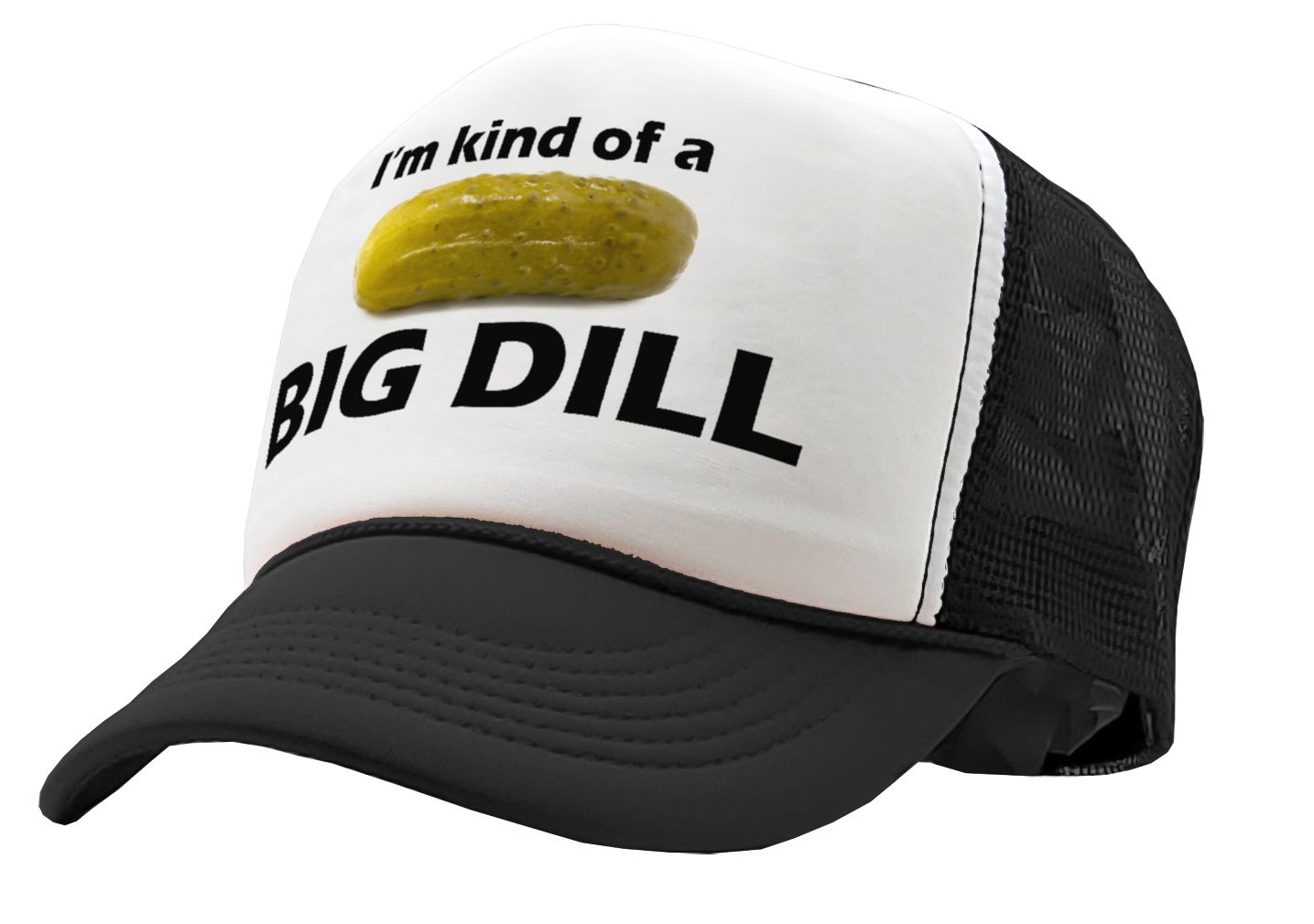 I'M KIND OF A BIG DILL - funny parody - Vintage Retro Style Trucker Cap Hat - Five Panel Retro Style TRUCKER Cap