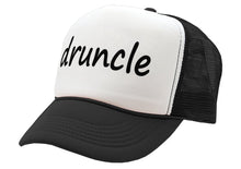 Load image into Gallery viewer, DRUNCLE - drunk uncle fathers day funny gag - Vintage Retro Style Trucker Cap Hat - Five Panel Retro Style TRUCKER Cap
