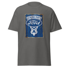 Load image into Gallery viewer, Ford Vintage Genuine Parts V8 Logo Unisex Cotton T-shirt
