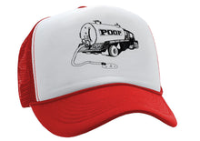 Load image into Gallery viewer, THE POOP TRUCK - gross joke gift - Vintage Retro Style Trucker Cap Hat - Five Panel Retro Style TRUCKER Cap
