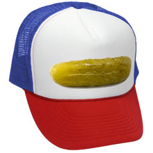 Load image into Gallery viewer, PICKLE - concession stand fair carvinal - Adult Trucker Cap Hat - Five Panel Retro Style TRUCKER Cap
