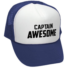 Load image into Gallery viewer, CAPTAIN AWESOME - Retro Vintage Mesh Trucker Cap Hat - Five Panel Retro Style TRUCKER Cap
