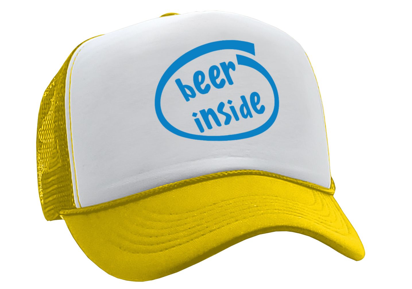 BEER INSIDE - parody college drinking - Trucker Hat