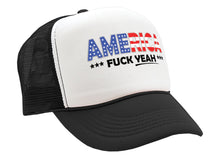 Load image into Gallery viewer, America F--- Yeah Adjustable Snap Back Trucker Hat
