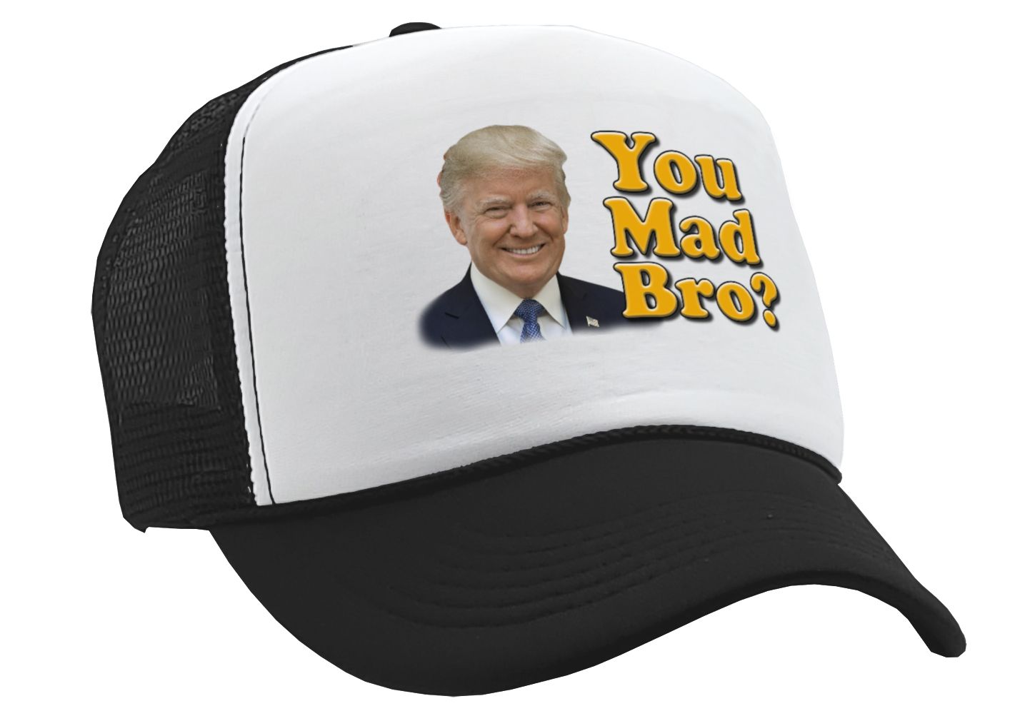 You Mad Bro - Five Panel Retro Style TRUCKER Cap