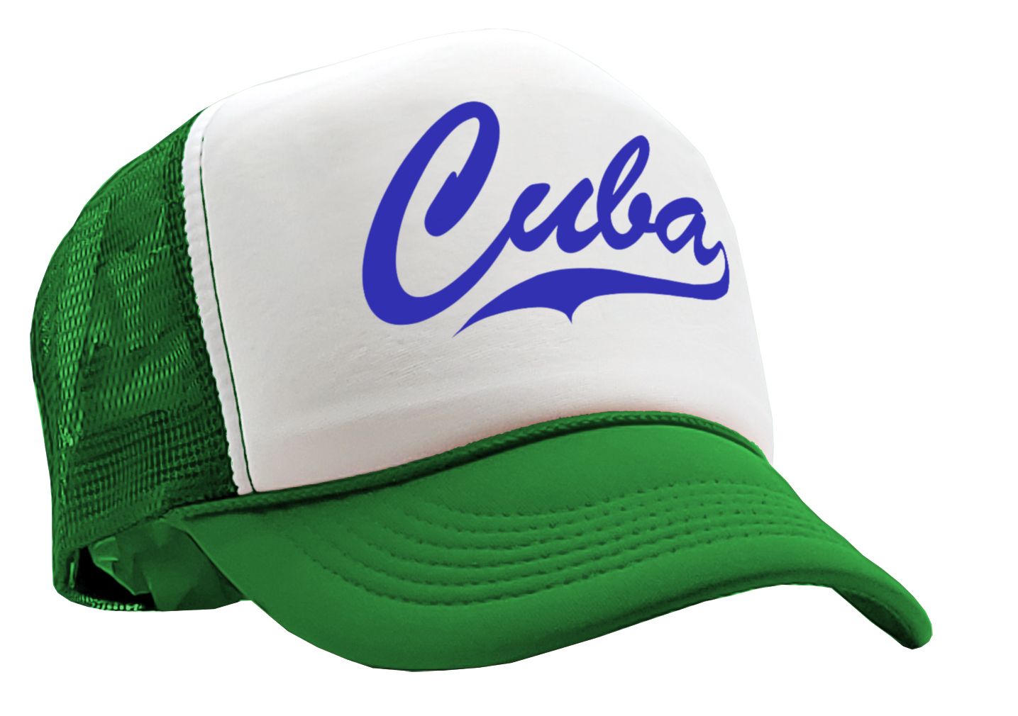 CUBA - hispanic pride latin america cubano - Vintage Retro Style Trucker Cap Hat - Five Panel Retro Style TRUCKER Cap