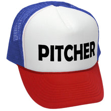 Load image into Gallery viewer, PITCHER - catcher lgbtq gay rights pride - Vintage Retro Style Trucker Cap Hat - Five Panel Retro Style TRUCKER Cap
