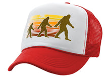 Load image into Gallery viewer, SASQUATCH WALKING - squatch hunter spookin - Vintage Retro Style Trucker Cap Hat - Five Panel Retro Style TRUCKER Cap
