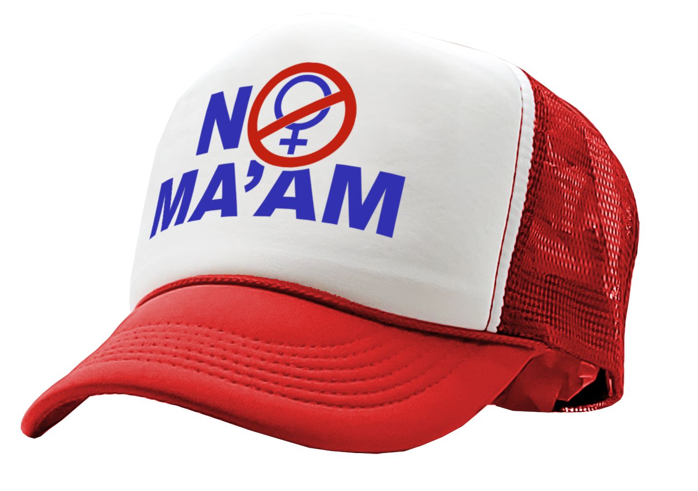 NO MAAM - funny bundy married show - Vintage Retro Style Trucker Cap Hat - Five Panel Retro Style TRUCKER Cap