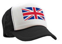 Load image into Gallery viewer, UNION JACK - United Kingdom Flag - Five Panel Retro Style TRUCKER Cap
