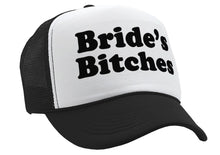 Load image into Gallery viewer, BRIDE&#39;S BITCHES - wedding marriage party bride - Vintage Retro Style Trucker Cap Hat - Five Panel Retro Style TRUCKER Cap
