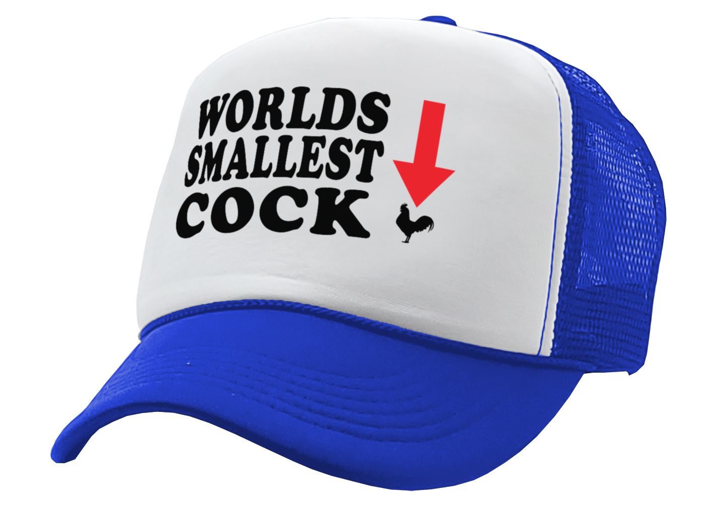 WORLD'S SMALLEST COCK - Five Panel Retro Style TRUCKER Cap