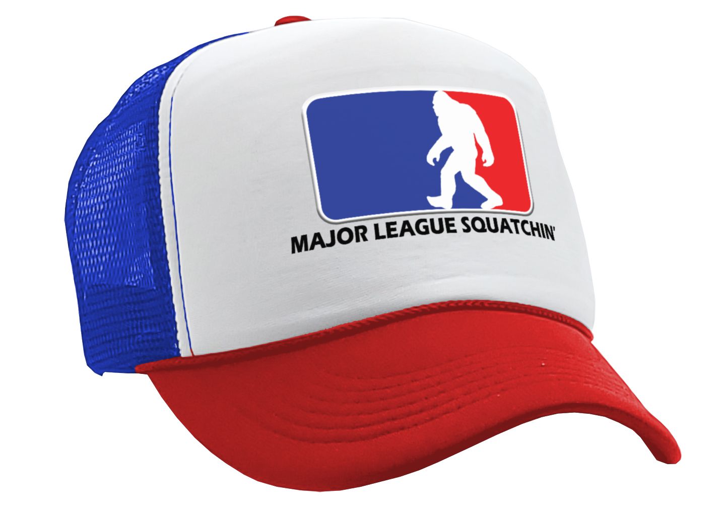 MAJOR LEAGUE SQUATCHIN' - Five Panel Retro Style TRUCKER Cap