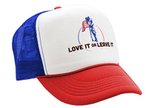 Load image into Gallery viewer, LOVE IT or LEAVE - America usa patriot murica - Vintage Retro Style Trucker Cap Hat
