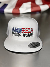 Load image into Gallery viewer, America F--K Yeah! - Adjustable Snapback Trucker Hat
