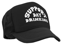 Load image into Gallery viewer, I Support Drinking During the Day - Vintage Retro Style Trucker Cap Hat - Five Panel Retro Style TRUCKER Cap
