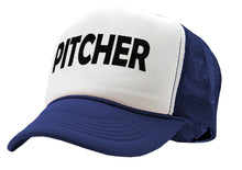 Load image into Gallery viewer, PITCHER - catcher lgbtq gay rights pride - Vintage Retro Style Trucker Cap Hat - Five Panel Retro Style TRUCKER Cap
