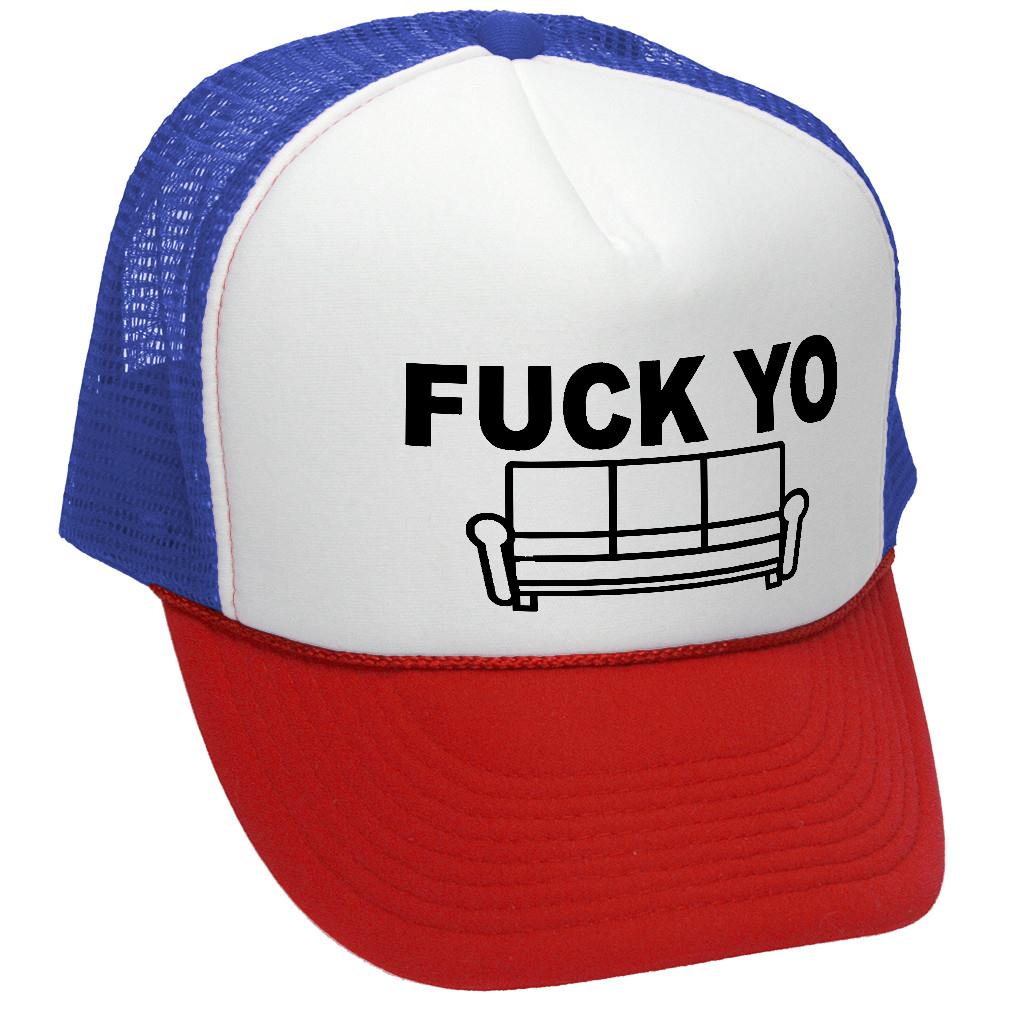 F___ YO COUCH - chappelle james show your - Vintage Retro Style Trucker Cap Hat - Five Panel Retro Style TRUCKER Cap