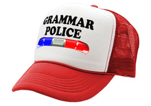 Load image into Gallery viewer, GRAMMAR POLICE - Five Panel Retro Style TRUCKER Cap
