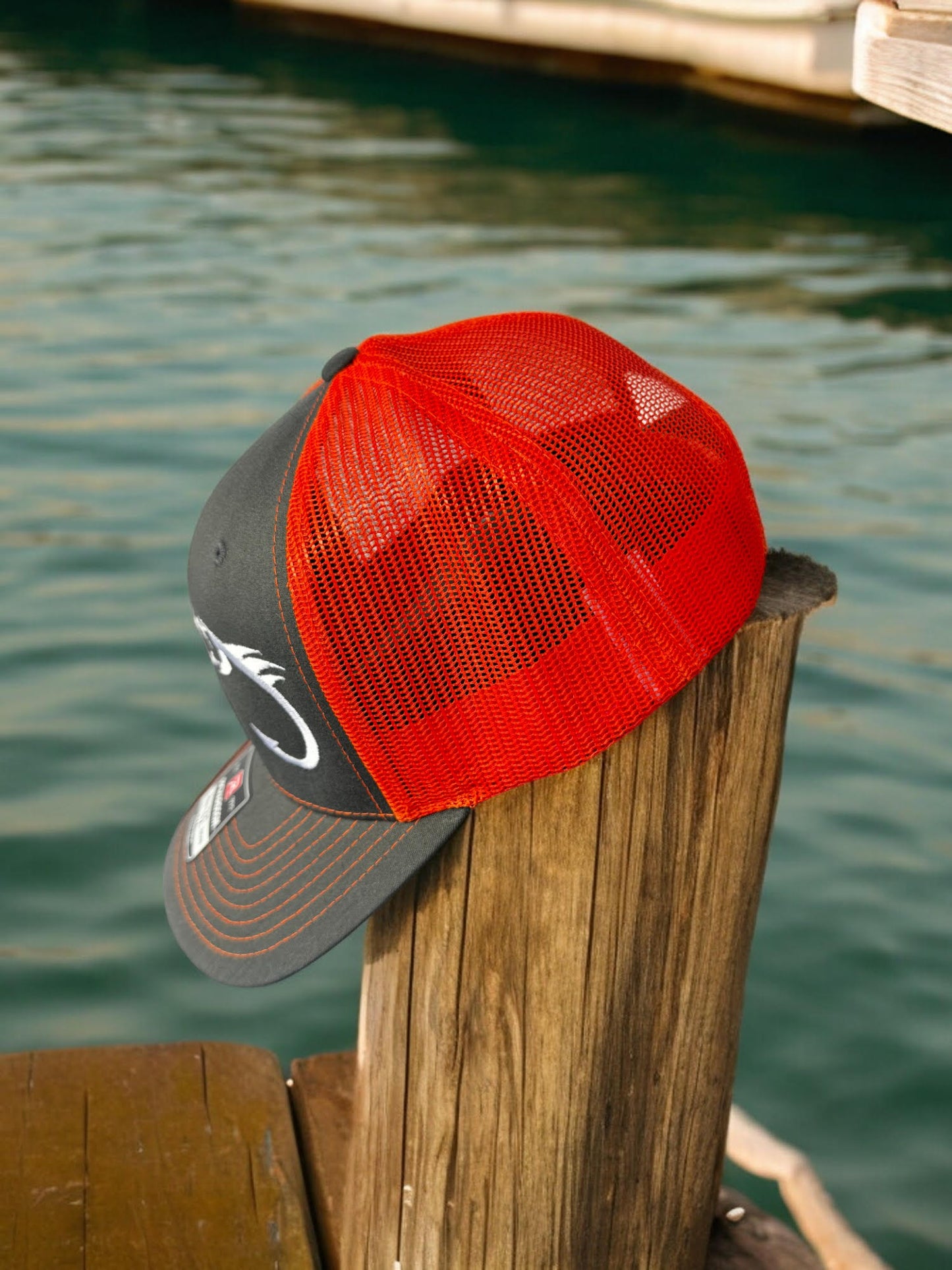 Fishing Hook Adjustable Snap Back Trucker Hat Cap