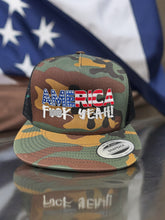 Load image into Gallery viewer, America F--K Yeah! - Adjustable Snapback Trucker Hat
