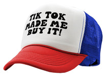 Load image into Gallery viewer, TIK TOK Made Me Buy It - viral video - Vintage Retro Style Trucker Cap Hat
