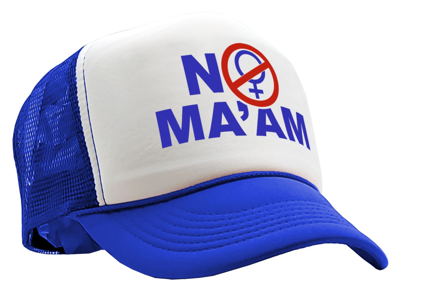 NO MAAM - funny bundy married show - Vintage Retro Style Trucker Cap Hat - Five Panel Retro Style TRUCKER Cap