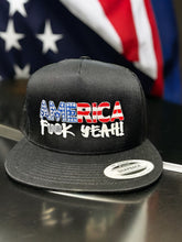 Load image into Gallery viewer, America F--K Yeah! - Adjustable Snapback Trucker Hat
