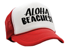 Load image into Gallery viewer, ALOHA BEACHES! Adult Trucker Cap Hat
