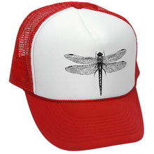 Load image into Gallery viewer, Dragonfly Trucker Hat - Mesh Cap - Five Panel Retro Style TRUCKER Cap
