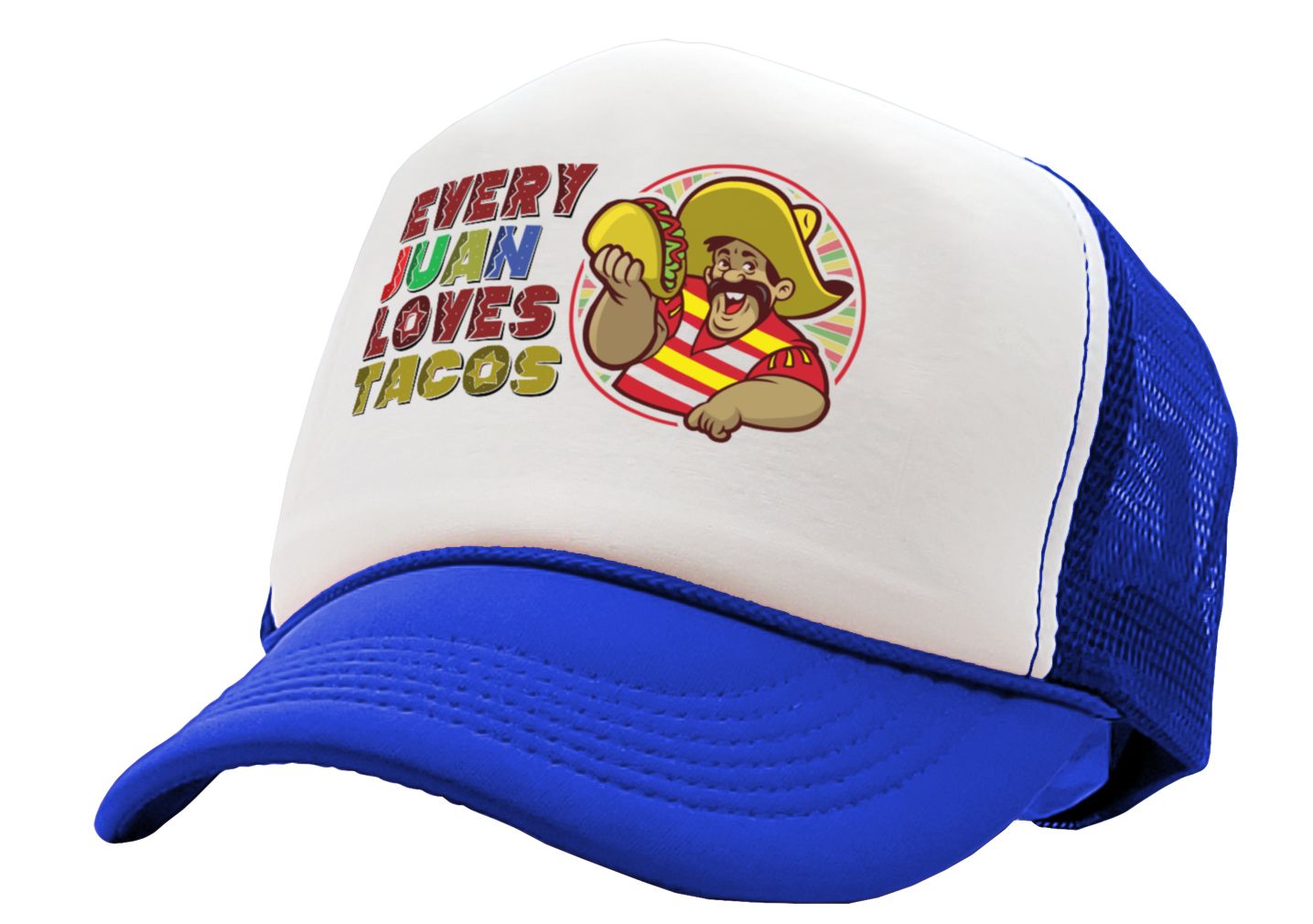 Every JUAN Loves Tacos - burrito - Five Panel Retro Style TRUCKER Cap