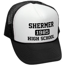 Load image into Gallery viewer, Shermer High School Trucker Hat - Mesh Cap - Five Panel Retro Style TRUCKER Cap
