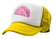 Load image into Gallery viewer, PINK TACO - funny joke gag prank sexy - Vintage Retro Style Trucker Cap Hat - Five Panel Retro Style TRUCKER Cap
