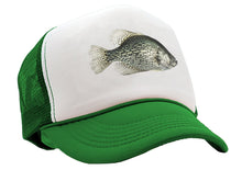 Load image into Gallery viewer, BLACK CRAPPIE - lake fish pond angler fishing - Adjustable Snap Back Trucker Cap Hat
