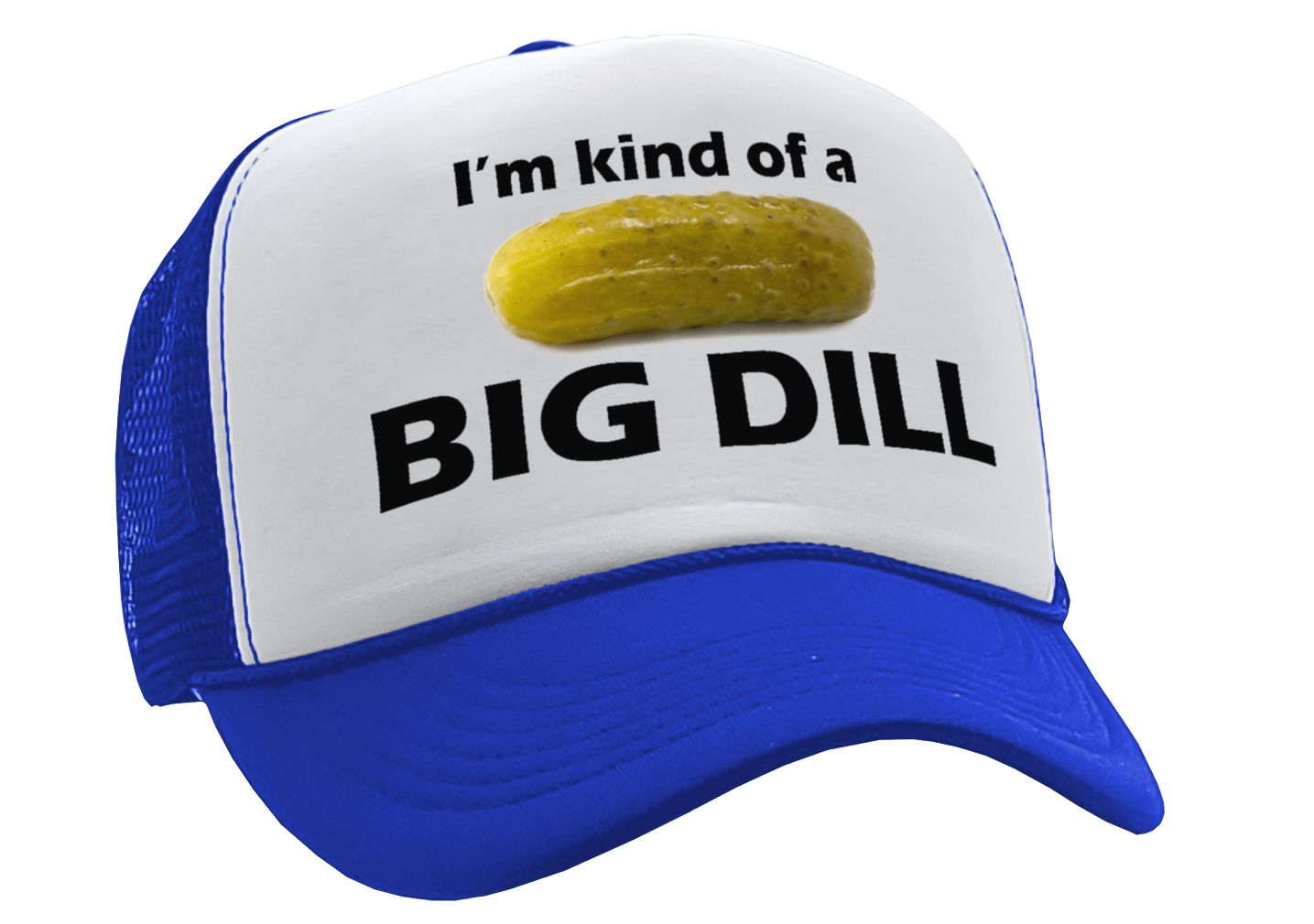 I'M KIND OF A BIG DILL - funny parody - Vintage Retro Style Trucker Cap Hat - Five Panel Retro Style TRUCKER Cap