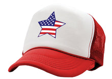 Load image into Gallery viewer, AMERICAN STAR - usa patriot america 4th - Vintage Retro Style Trucker Cap Hat - Five Panel Retro Style TRUCKER Cap
