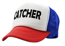 Load image into Gallery viewer, CATCHER - pitcher funny lgbtq gay rights - Vintage Retro Style Trucker Cap Hat - Five Panel Retro Style TRUCKER Cap
